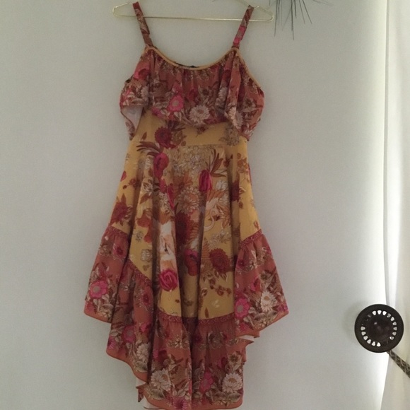 Lucky Leaves Brand Floral Ruffle Printed Dress - Picture 2 of 14